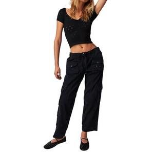 FREE PEOPLE tahiti cargo pant in black